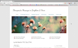 Therapeutic Massage website